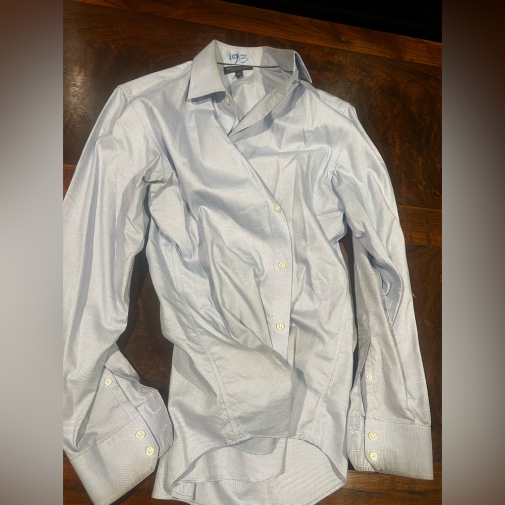 Banana Republic Light Blue dress Button Down Shirt